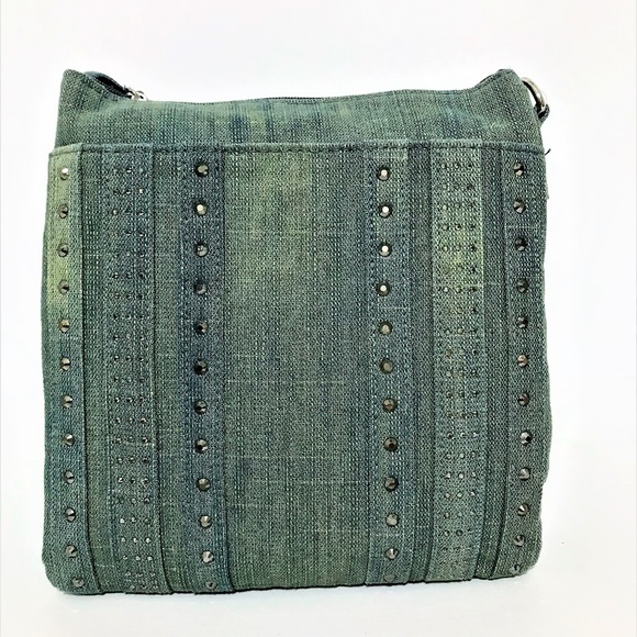 DENIM SHINY COUTRY BOHO CROSSBODY BAG - Picture 3 of 7